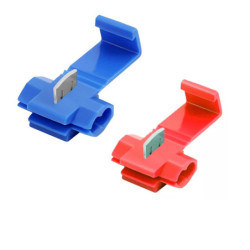 Conector empalme rapido par azul y rojo