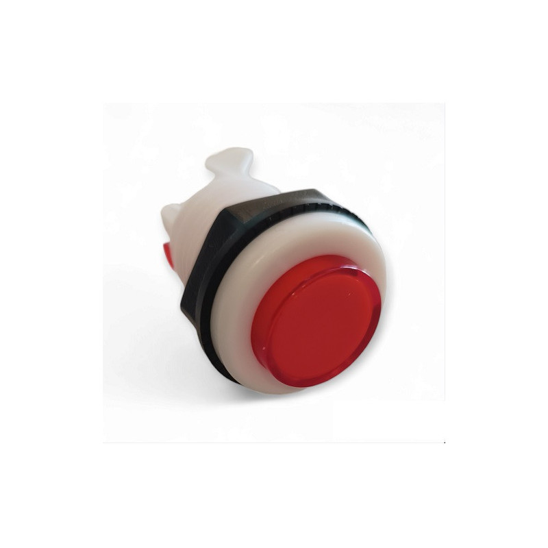 Pushbutton de maquinita borde blanco PB-116RD