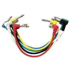 Cable para audio plug 6.3mm mono en L 60cm