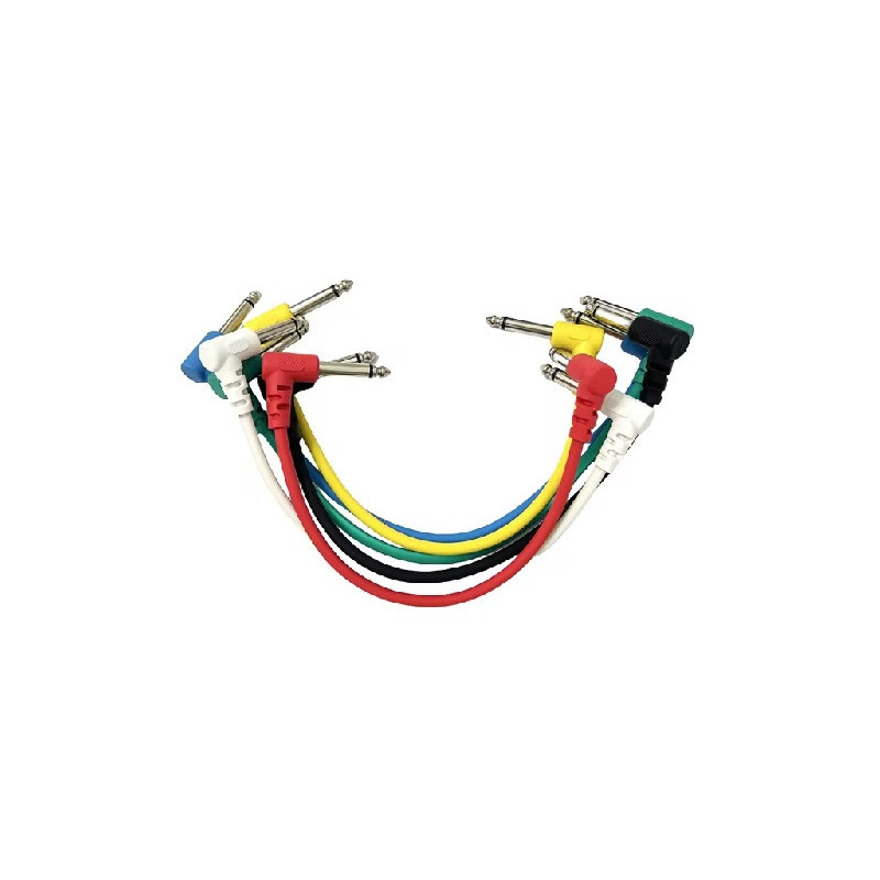 Cable para audio plug 6.3mm mono en L 60cm