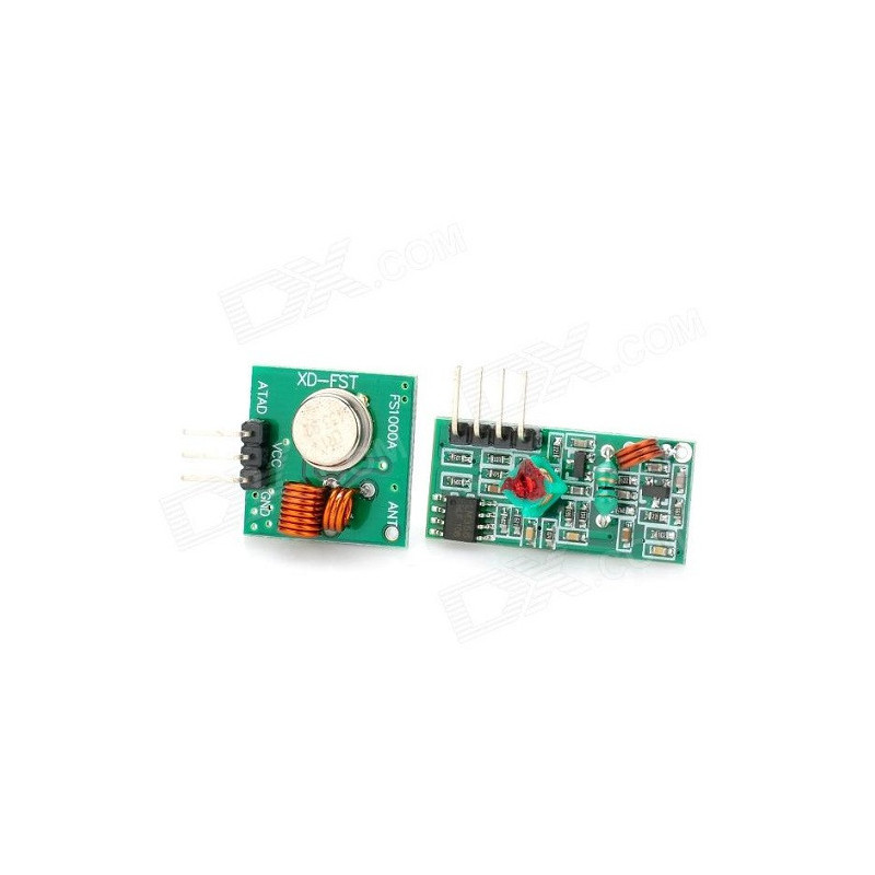 Emisor y receptor RF 433MHz